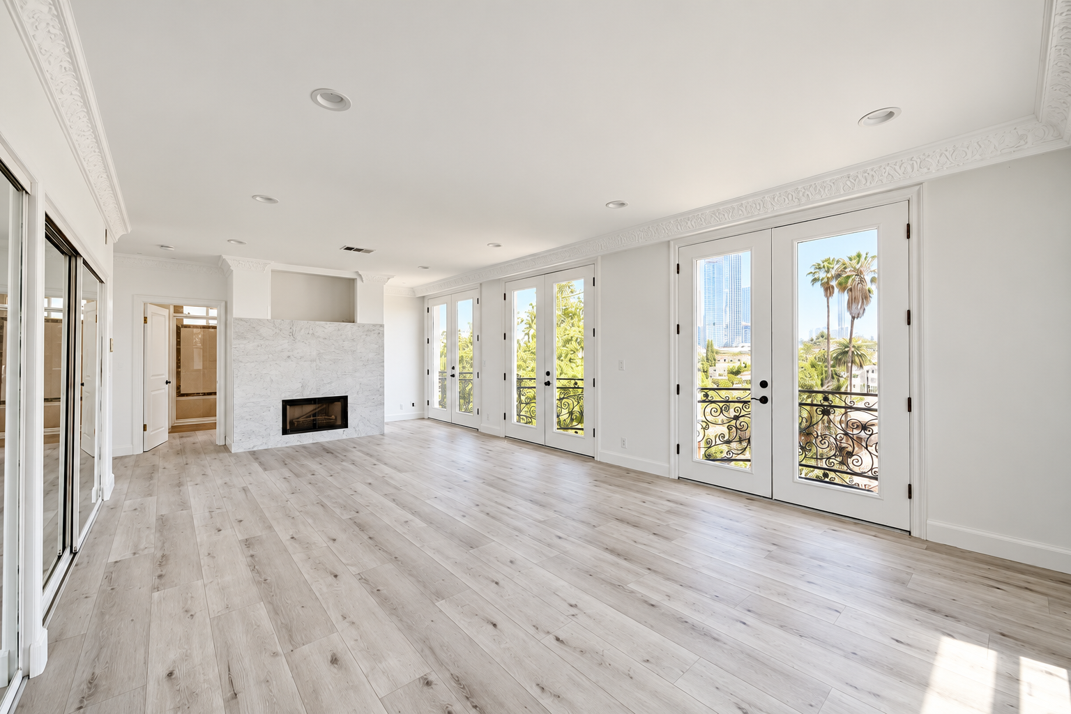 Main bedroom at Suta Recovery men's sober living home in Los Angeles