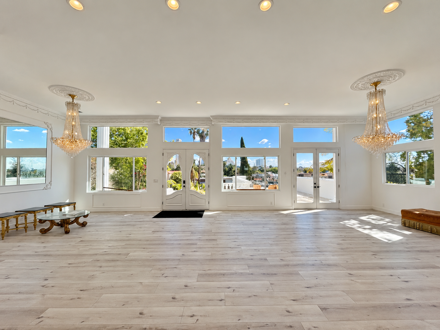 Bright shared living room at Suta Recovery's Los Angeles sober living home